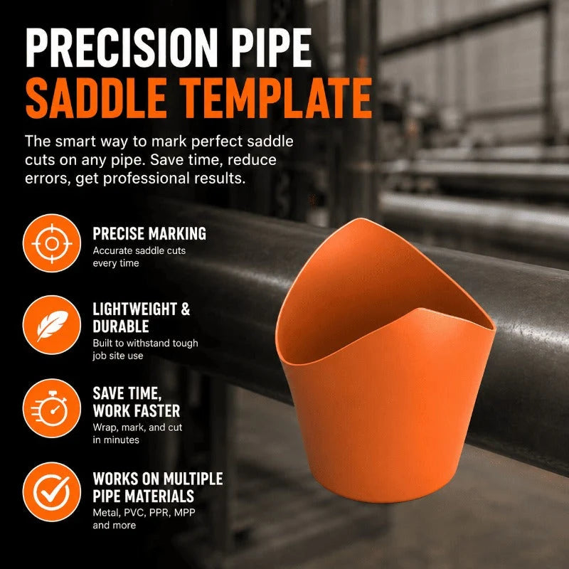 Pipe Saddle Marking Template Flexible 10-Size Set