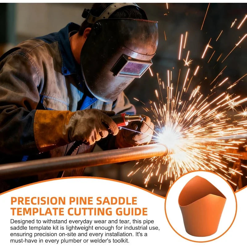 Pipe Saddle Marking Template Flexible 10-Size Set