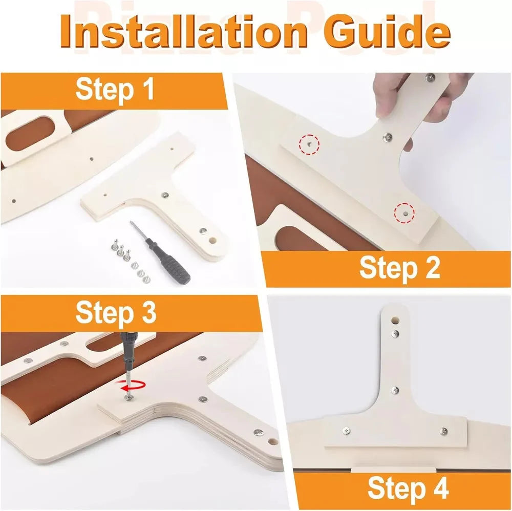 Pizza Peel Beveled Edge Natural Wood