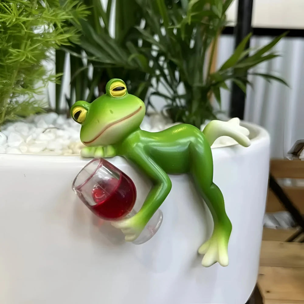 Plant Pot Ornament Over-Rim UV-Stable Resin