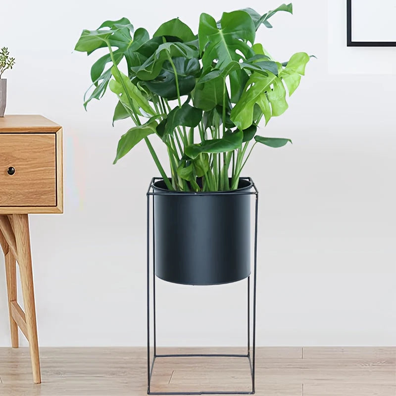 Plant Stand Powder-Coated Steel Open Frame & Non-Marking Feet
