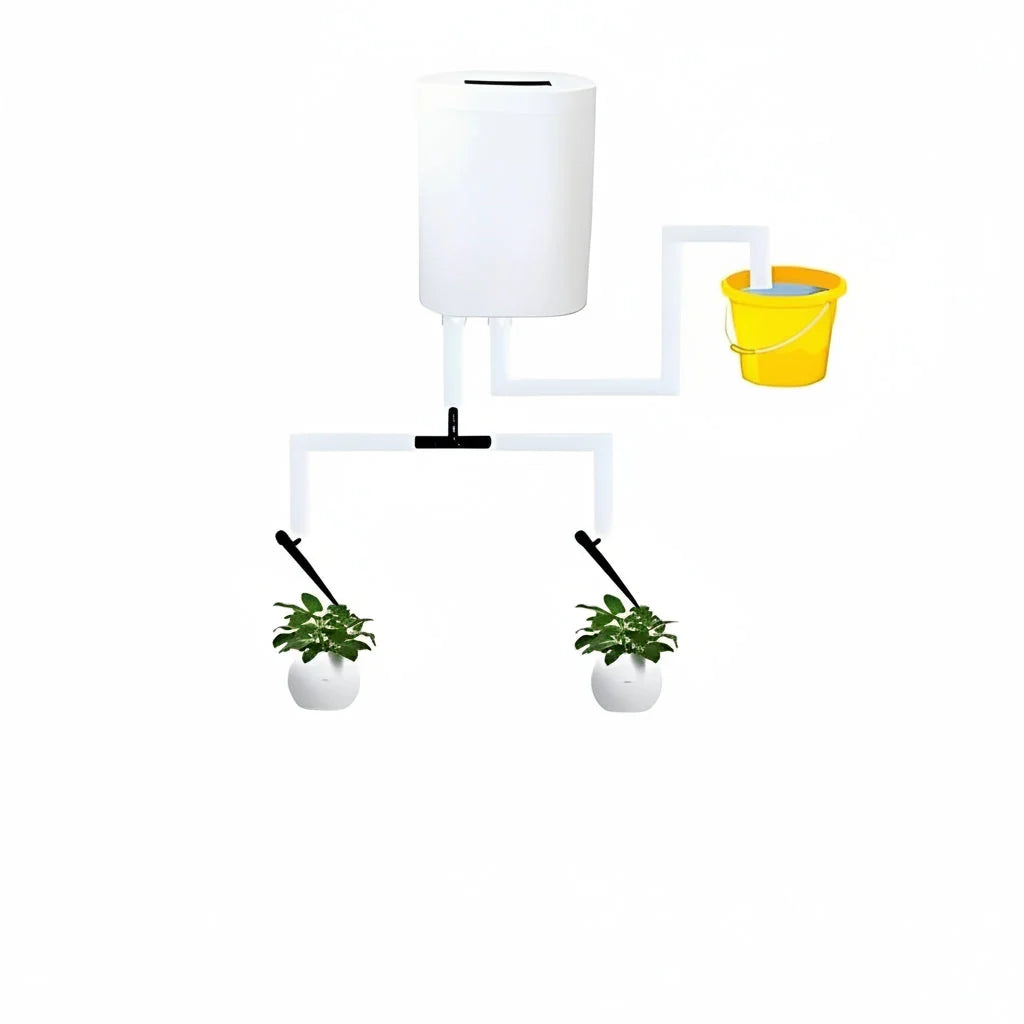 Plant Watering Controller Programmable LCD Rechargeable Battery Multi-Pot