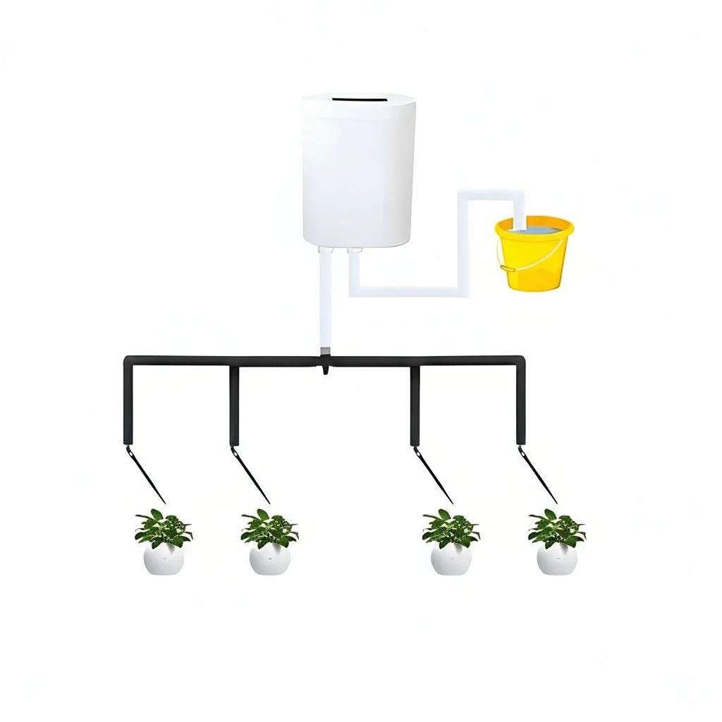 Plant Watering Controller Programmable LCD Rechargeable Battery Multi-Pot