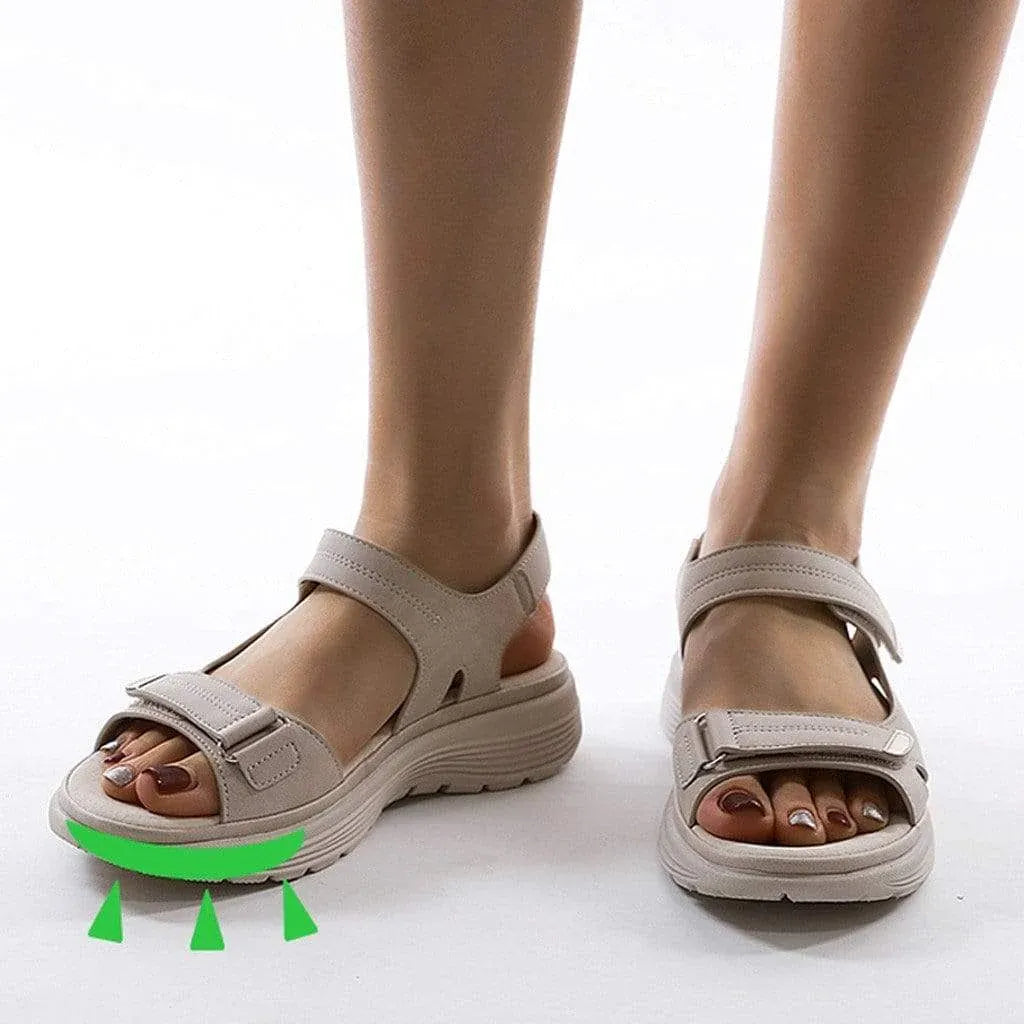 Platform Sandals Adjustable Straps & Supportive Footbed