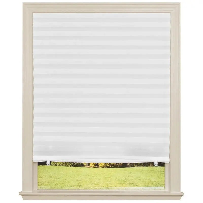 Pleated Window Blind Self-Adhesive Light Filtering Privacy