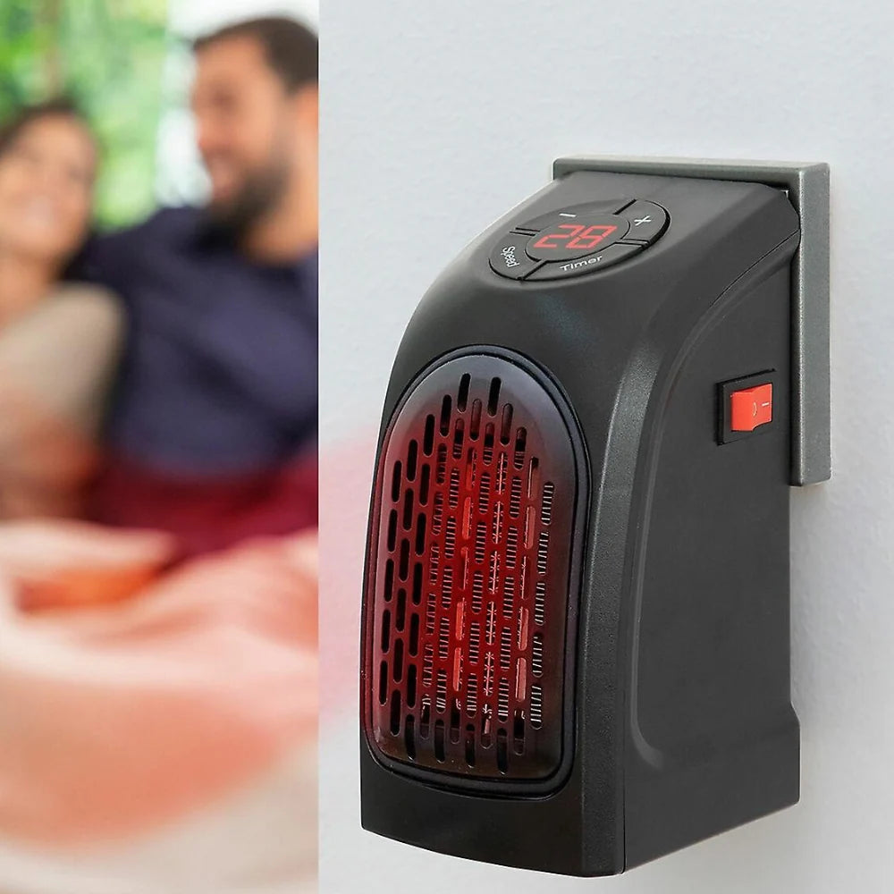 Plug-In Fan Heater PTC Ceramic Digital Thermostat