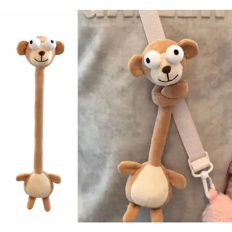 Plush Animal Bag Charm Bendable Poseable Soft Plush