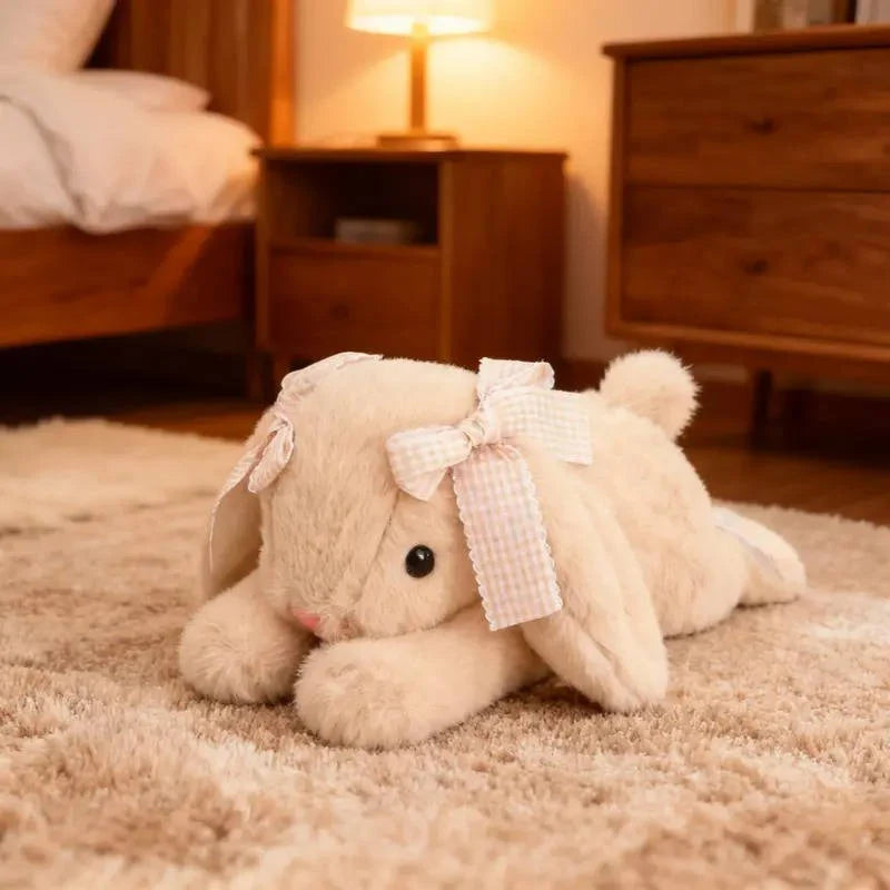 Plush Bunny Realistic Lop-Eared Ultra-Soft & Machine Washable
