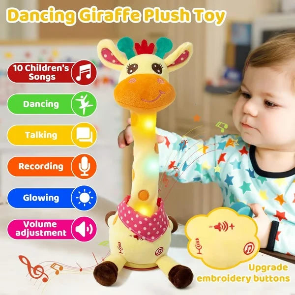 Plush Giraffe USB Rechargeable Music & Voice Mimic
