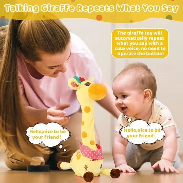 Plush Giraffe USB Rechargeable Music & Voice Mimic
