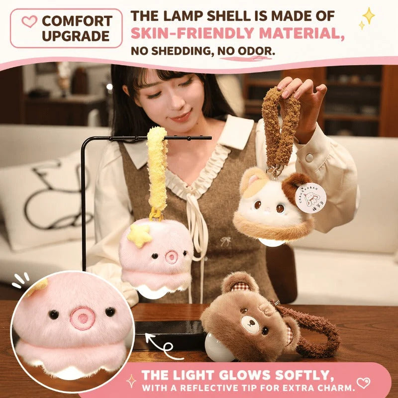 Plush Night Light USB Rechargeable Dimmable Washable Cover