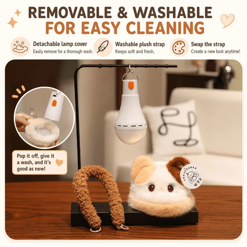 Plush Night Light USB Rechargeable Dimmable Washable Cover