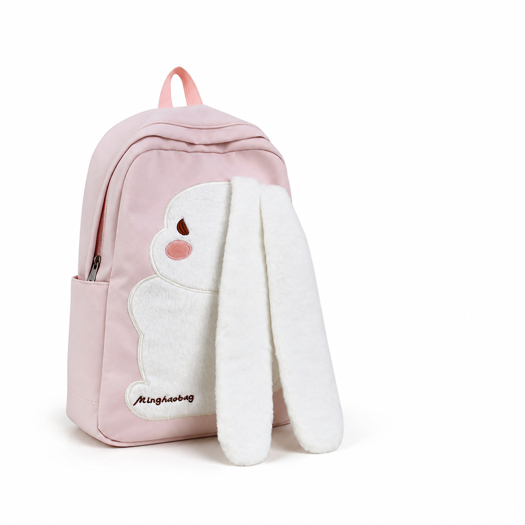 Plush Padded Strap Bunny Backpack (Kids)