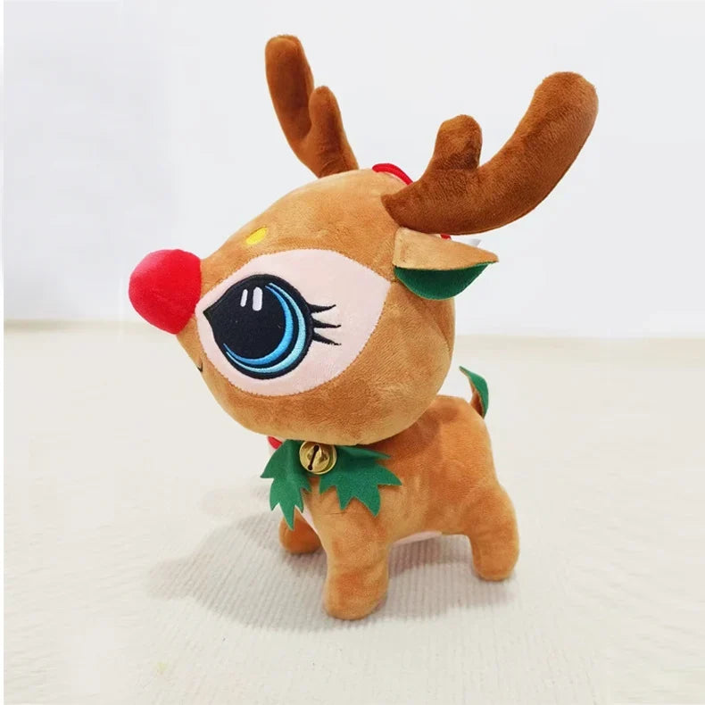 Plush Reindeer Soft Child-Safe Wreath & Hat