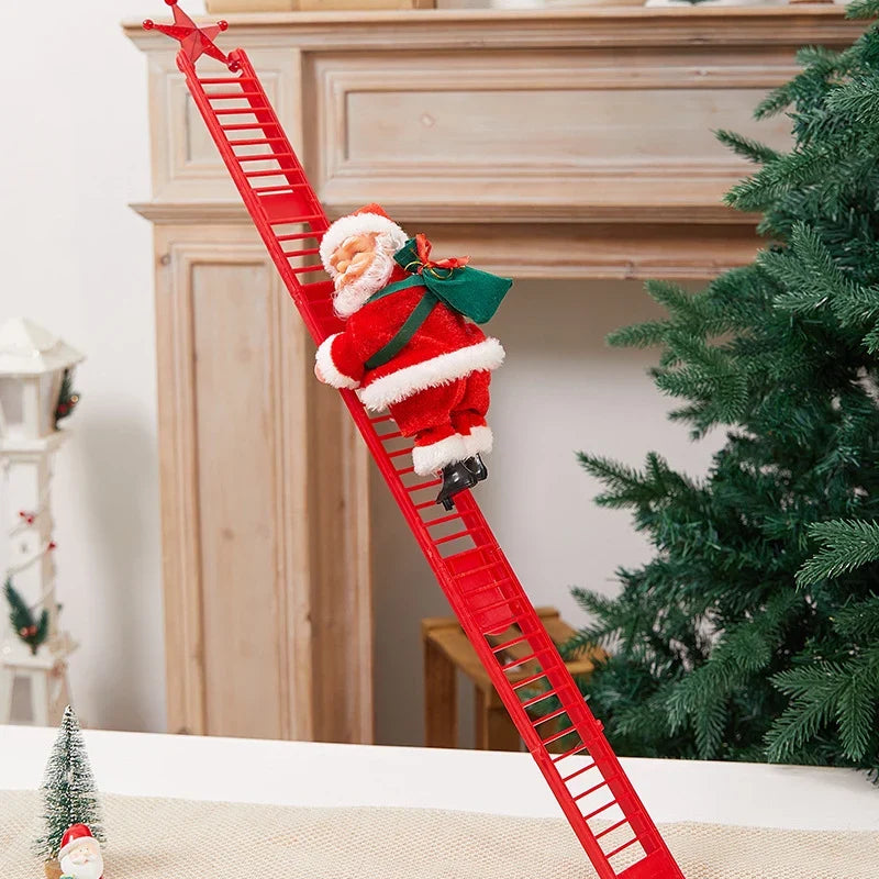 Plush Santa Figure Soft Durable Fabric Battery-Free Jingle Bells