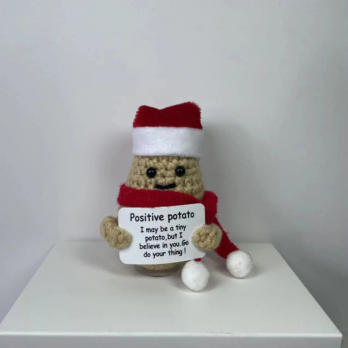 Plush Toy Cuddly Santa Hat & Scarf