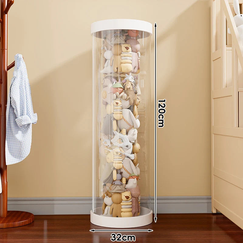 Plush Toy Storage Organizer Clear Vertical Space-Saving Design