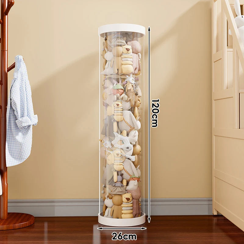 Plush Toy Storage Organizer Clear Vertical Space-Saving Design