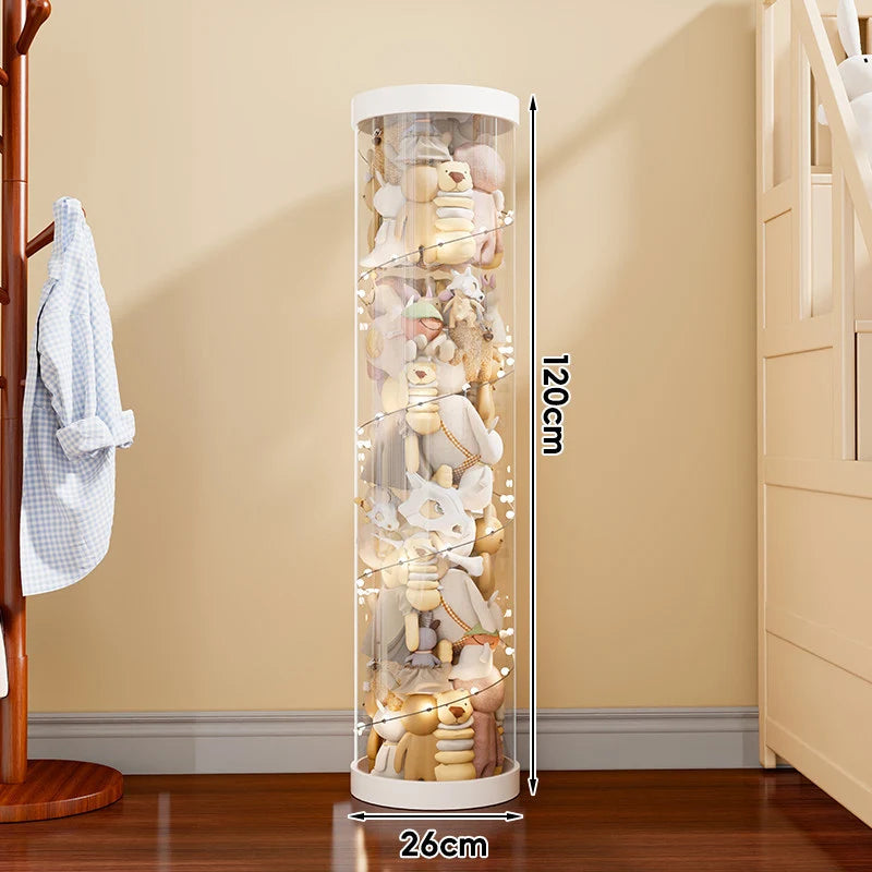 Plush Toy Storage Organizer Clear Vertical Space-Saving Design