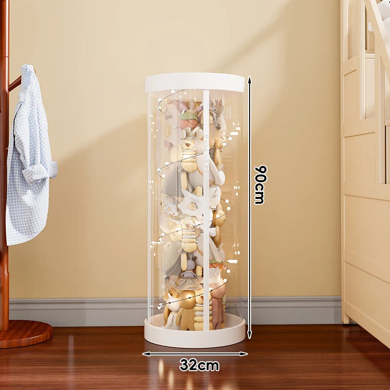 Plush Toy Storage Organizer Clear Vertical Space-Saving Design