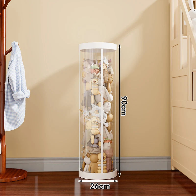 Plush Toy Storage Organizer Clear Vertical Space-Saving Design