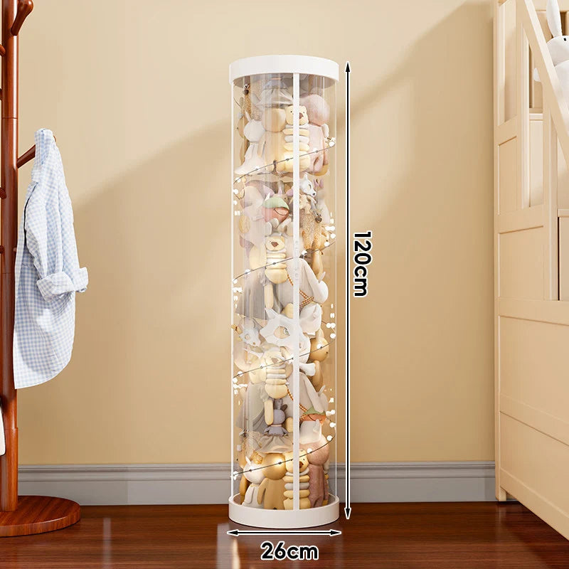 Plush Toy Storage Organizer Clear Vertical Space-Saving Design