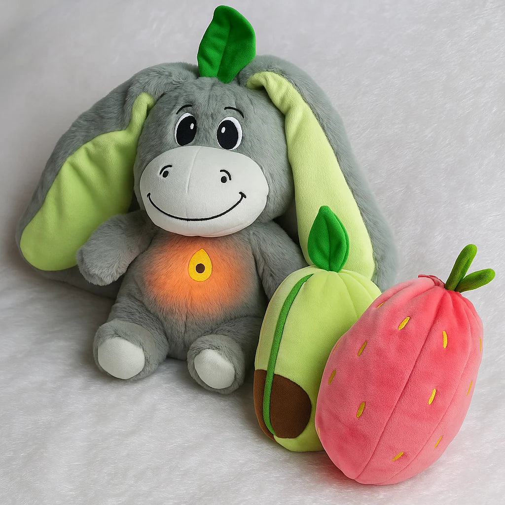 Plush Toy Transforming Fruit To Donkey LED Breathing Light