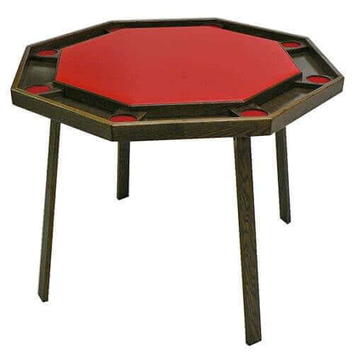 Poker Table Compact Folding Steel Legs Seats 8
