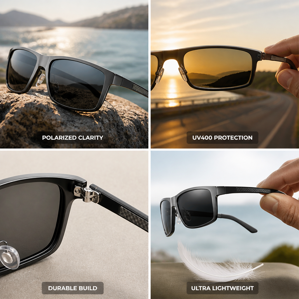 Polarized UV400 Lightweight Sunglasses (Unisex)