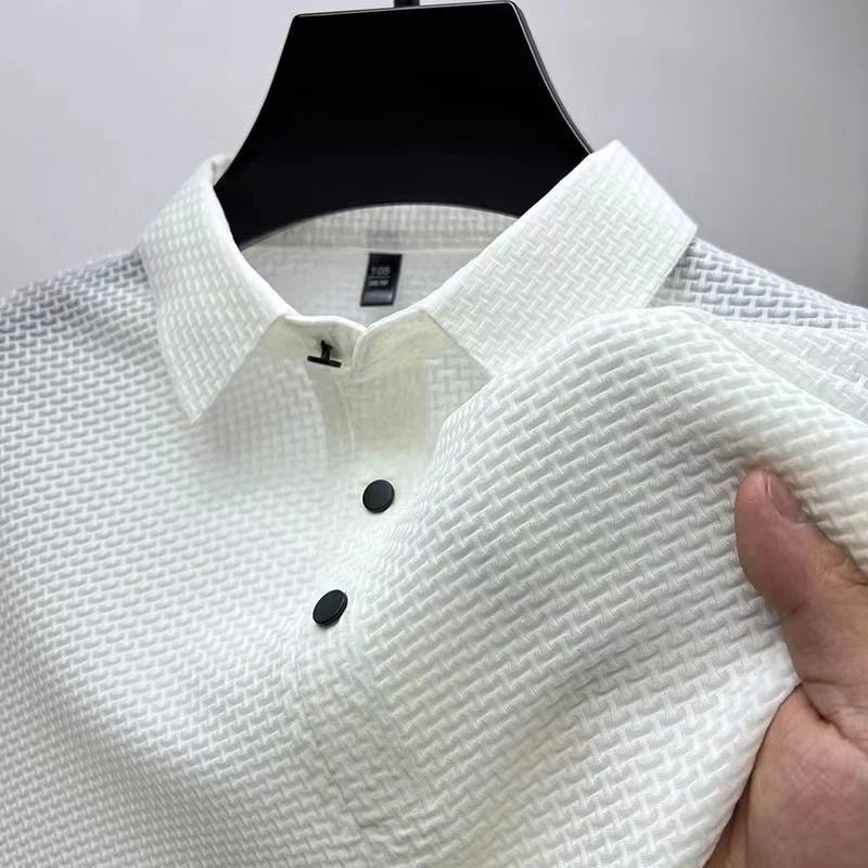 Polo Shirt Lightweight Polyester Blend Short Sleeve