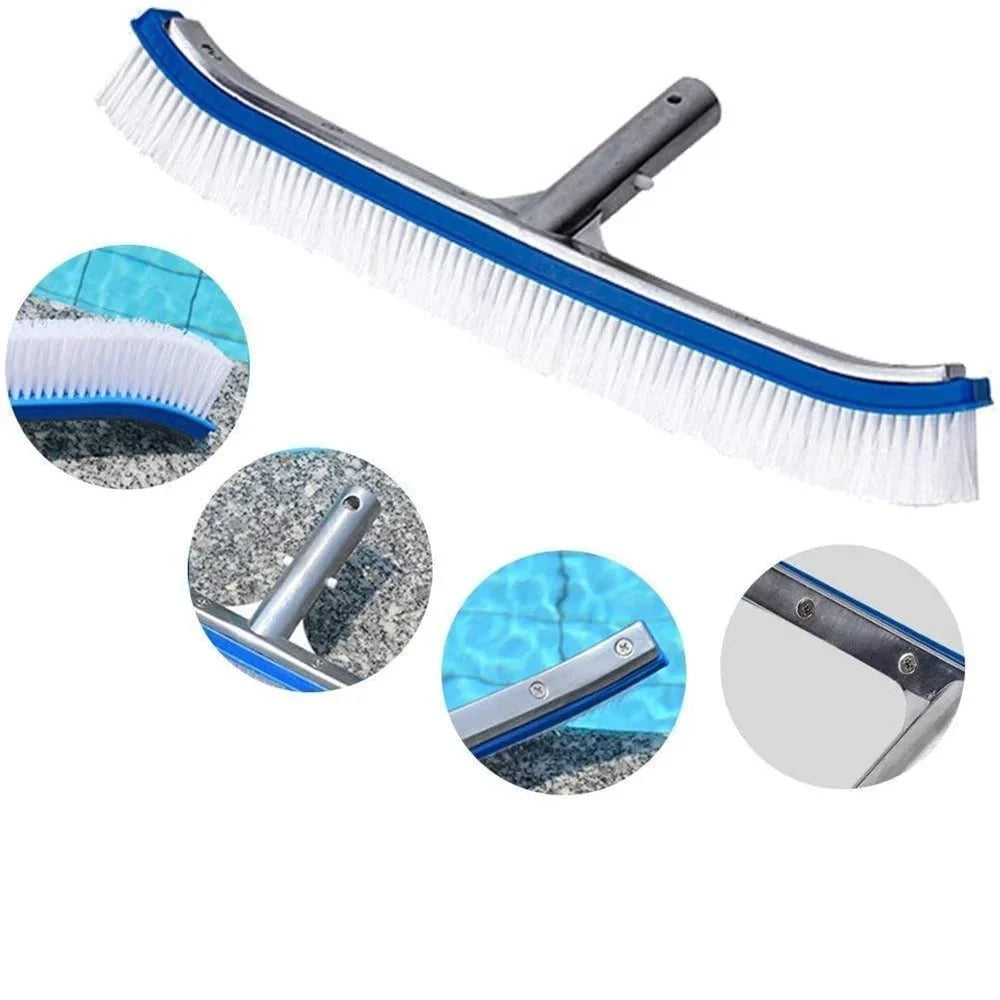 Pool Cleaning Brush Sturdy Bristles Ergonomic Handle
