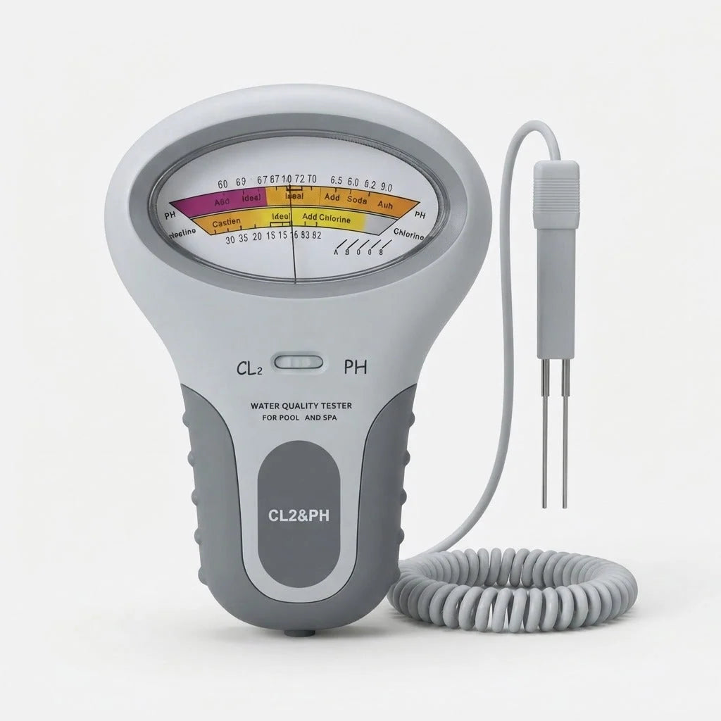 Pool Water Tester pH & Chlorine Analog Dial