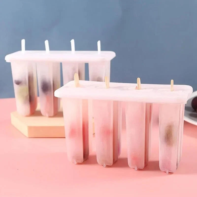 Popsicle Mold BPA-Free 4-Cavity With Lids