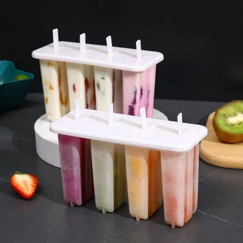 Popsicle Mold BPA-Free 4-Cavity With Lids