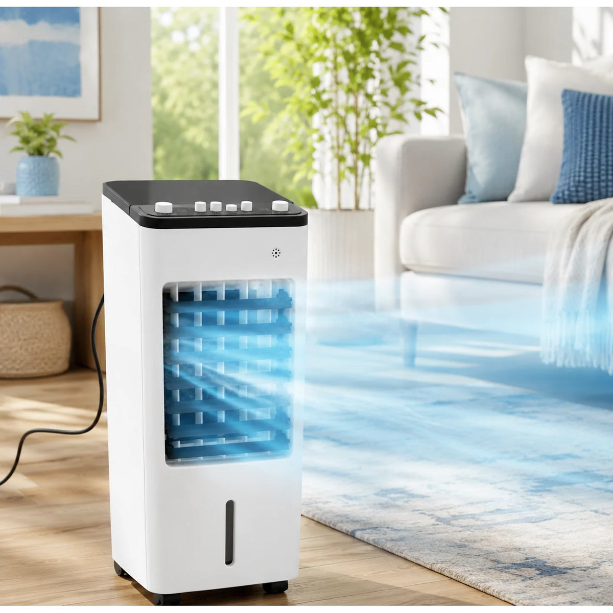 Portable Air Cooler Evaporative Cooling Fan & Humidifier