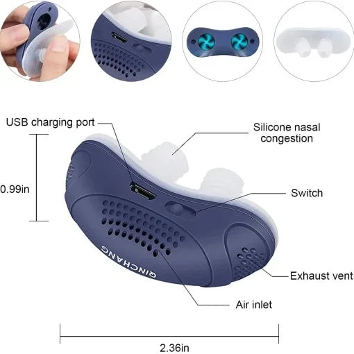 Portable Airflow Device Compact USB Rechargeable Hoseless