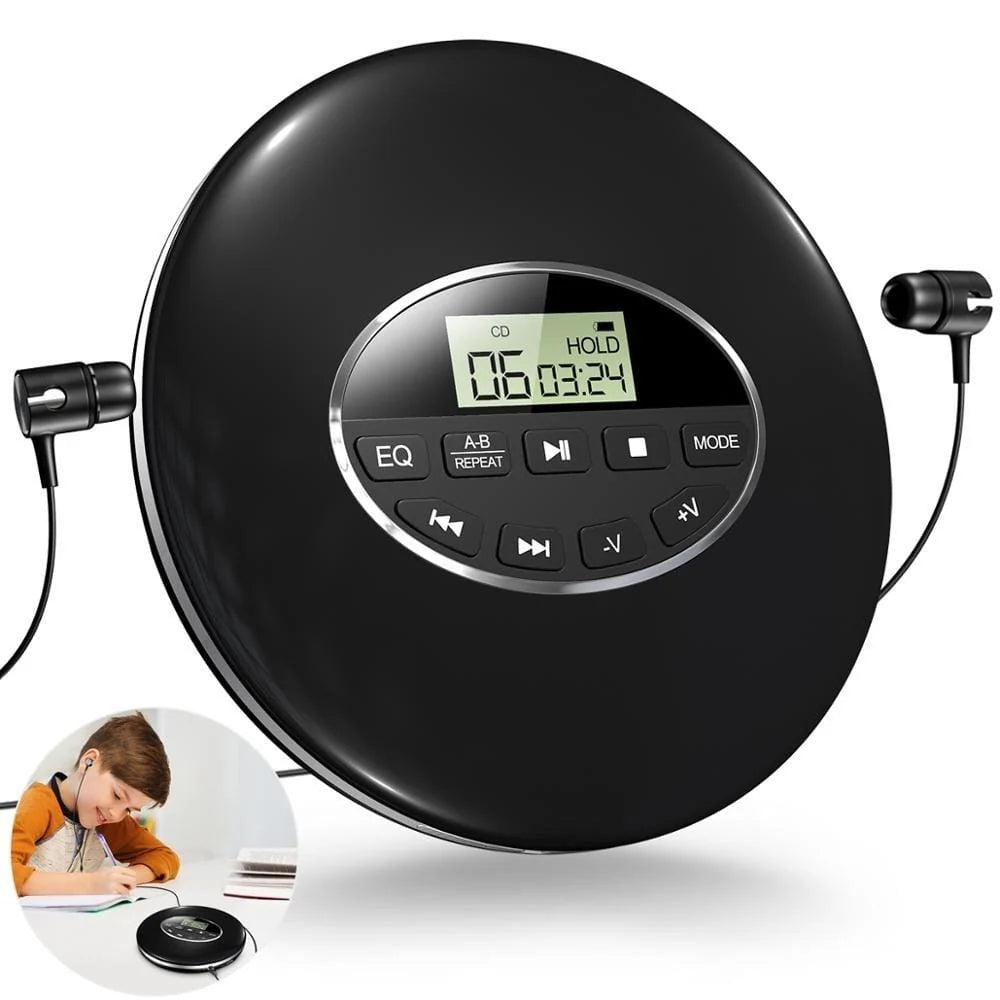 Portable CD Player Anti-Skip Battery & AC Power