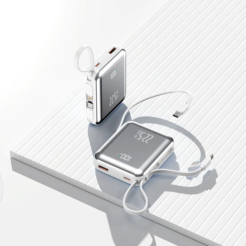 Portable Power Bank Digital Display Multiple USB Ports