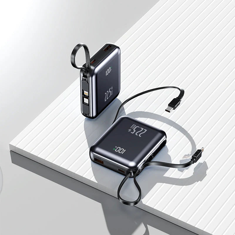 Portable Power Bank Digital Display Multiple USB Ports