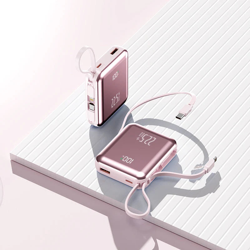 Portable Power Bank Digital Display Multiple USB Ports