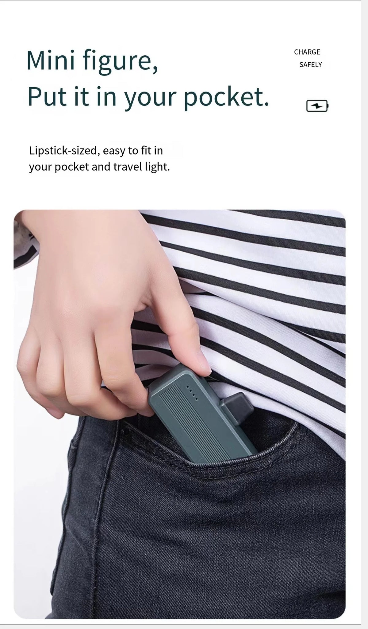 Portable Power Bank Magnetic Phone Holder 3000mAh