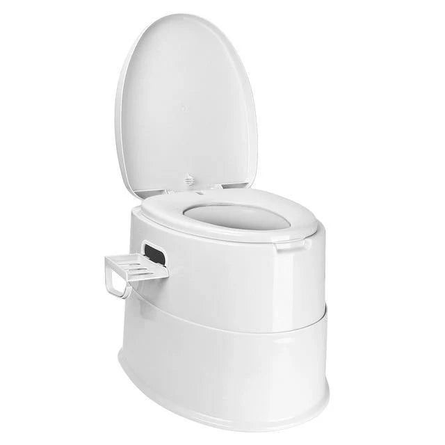 Portable Toilet Odor-Sealing Lid Bag-Compatible Design