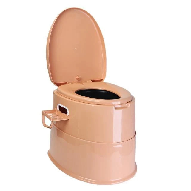 Portable Toilet Odor-Sealing Lid Bag-Compatible Design