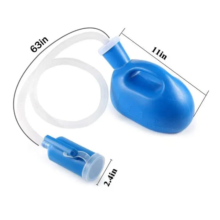 Portable Urinal Leak-Proof Lid 2L Capacity Flexible Hose