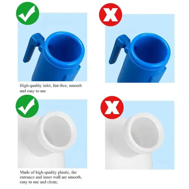 Portable Urinal Leak-Proof Lid 2L Capacity Flexible Hose