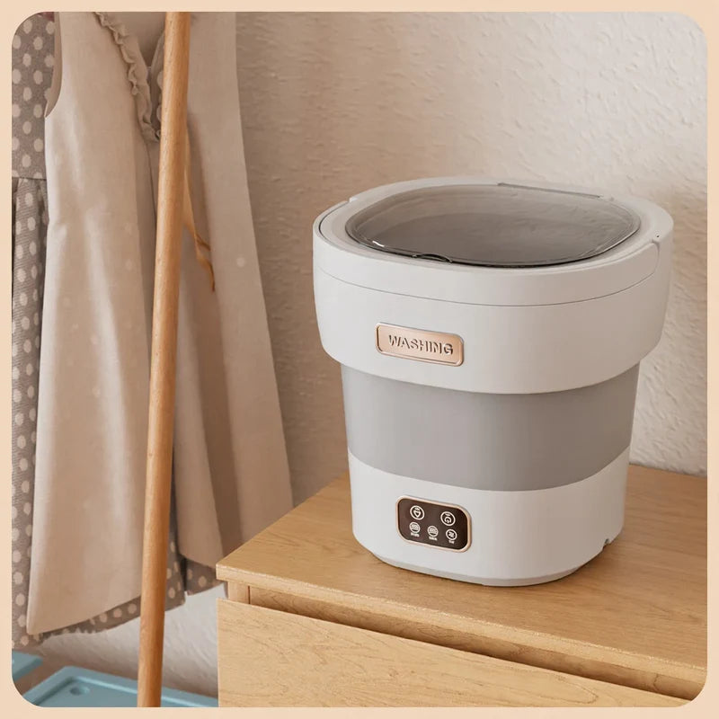 Portable Washing Machine Foldable Wash & Spin Up to 11 lb Capacity