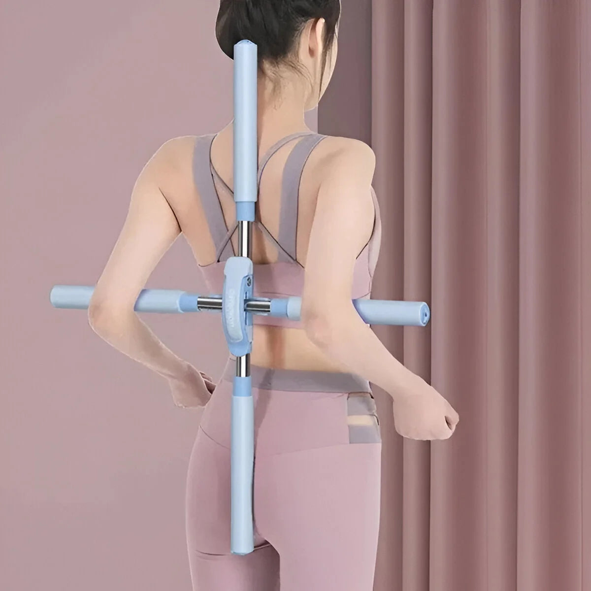 Posture Stick Adjustable Foam Grips & Stainless Steel Frame