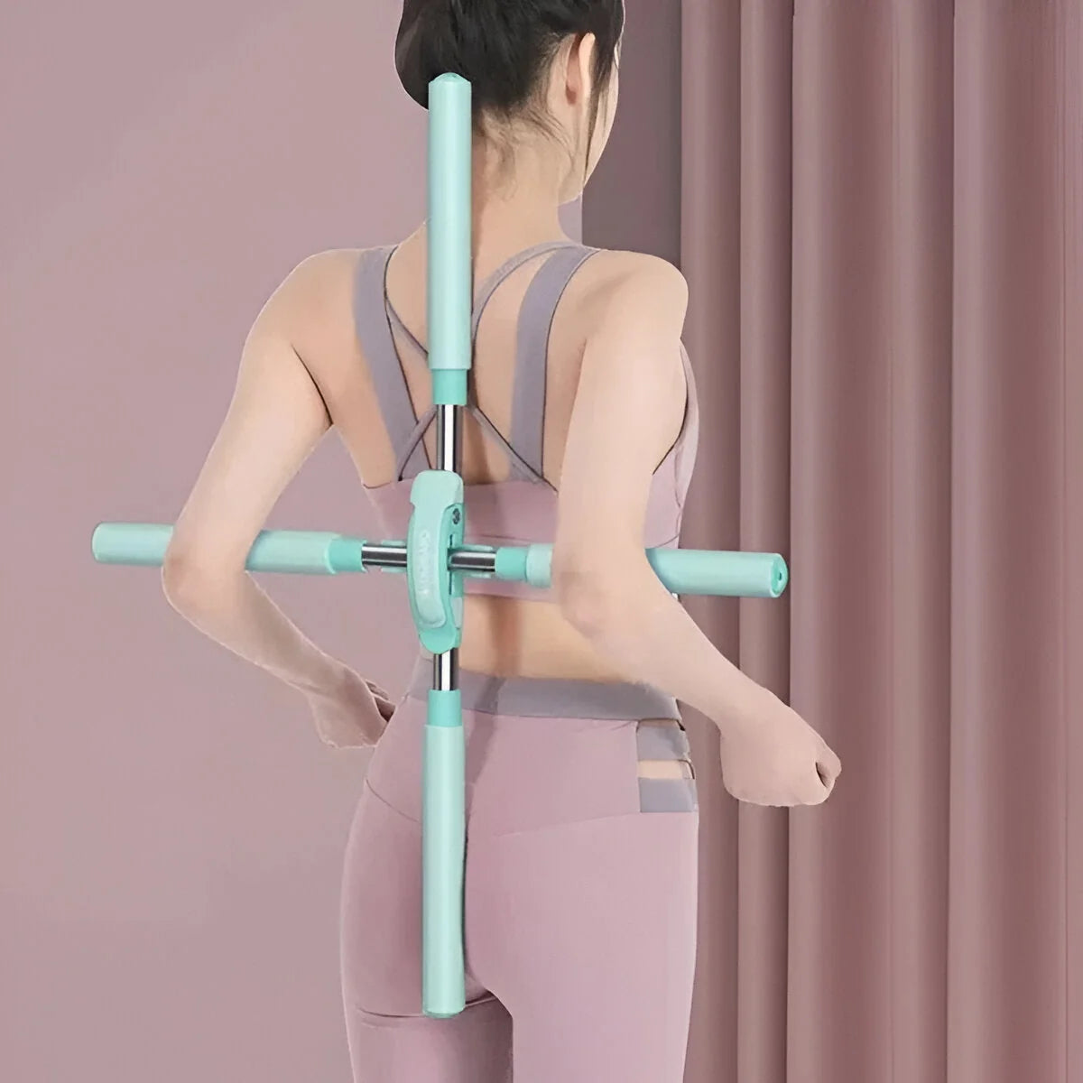 Posture Stick Adjustable Foam Grips & Stainless Steel Frame