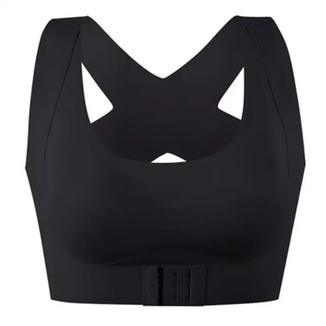 Posture Support Bra Adjustable Cross-Back Breathable Stretch Fit