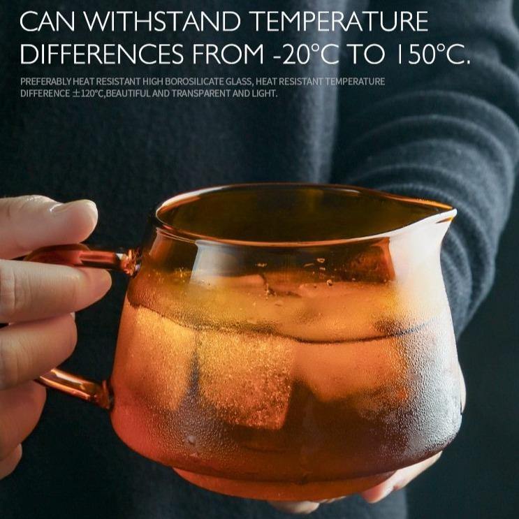 Pour-Over Coffee Maker Borosilicate Heat-Resistant Glass Carafe